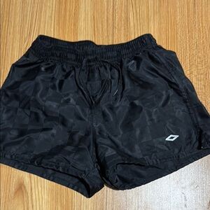 Umbro Black Athletic Shorts Lightweight Elastic Waist